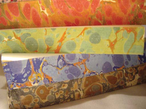 detailed image about product Hand marbleized edges journals BRL-003