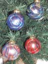 Product hand marbled christmas balls CBL-003