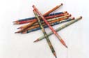 Product hand marbled pencils with eraser MTG-001